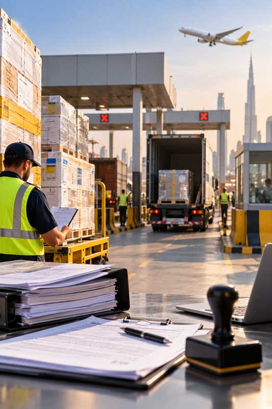customs staging dubai